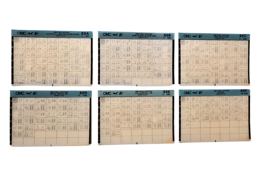 OMC 4/85 1985 Final Edition Microfiche Lot of 6