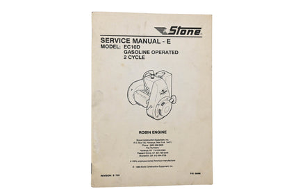 Stone 56068 Service Manual E