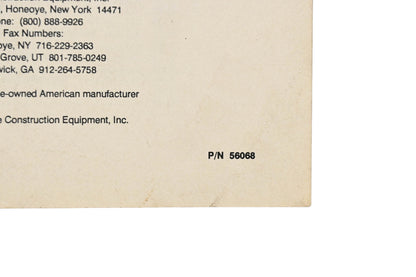 Stone 56068 Service Manual E