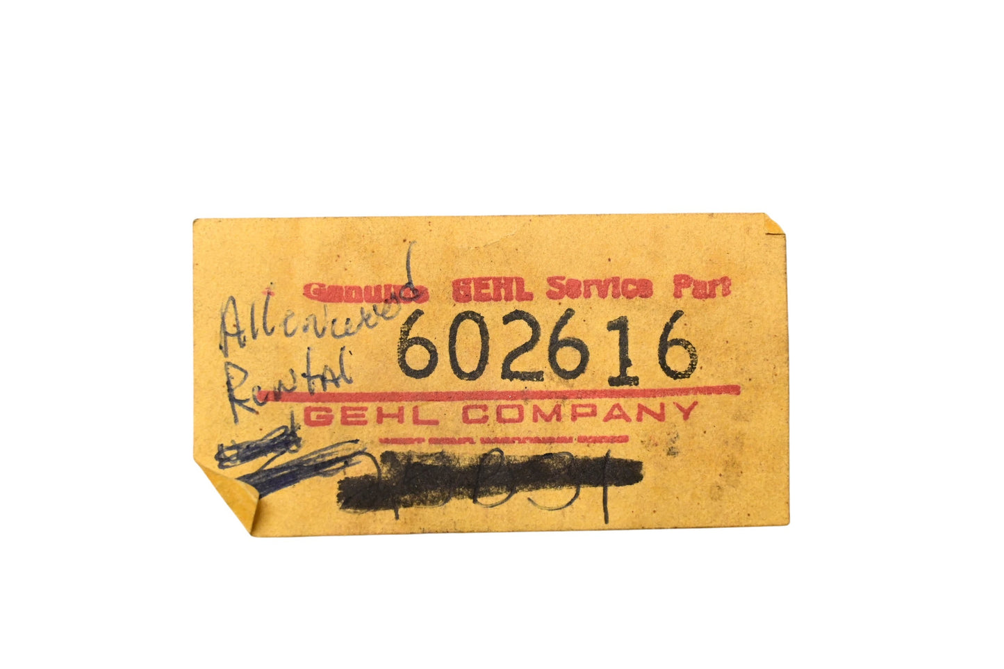 Gehl 602616, 3111-011 Lens NOS