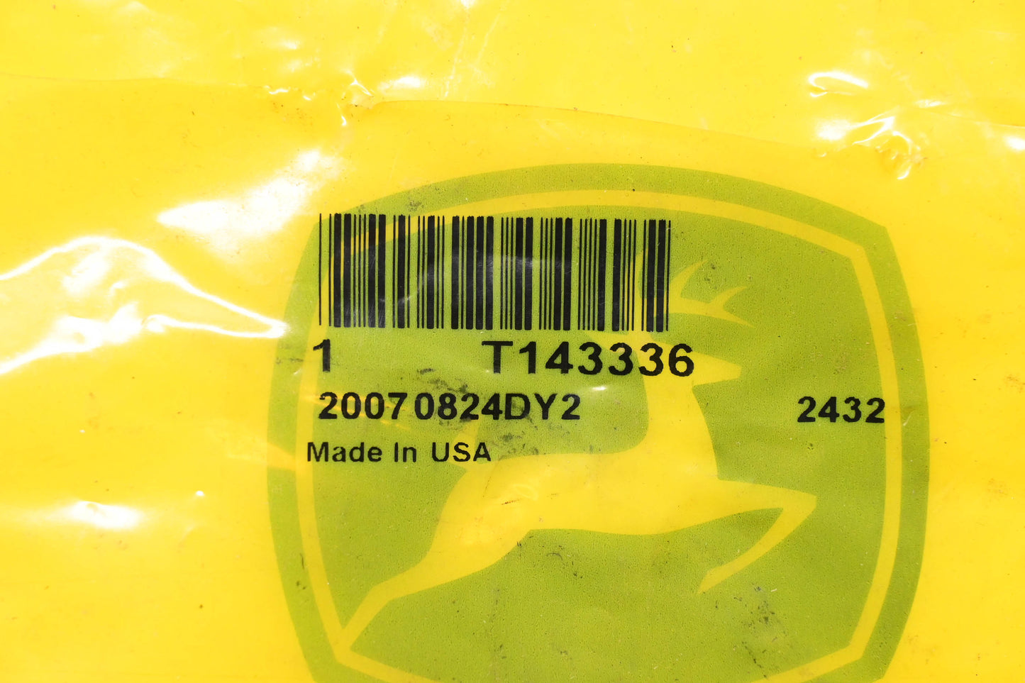 New OEM John Deere T143336 Seal NOS