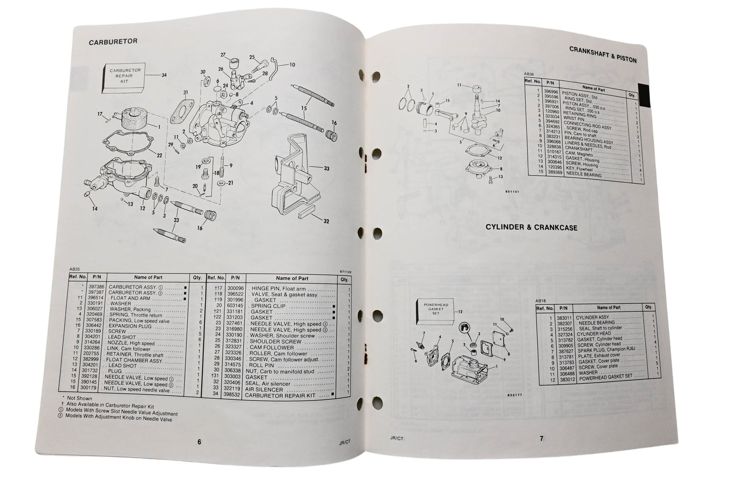 OMC 398613 Parts Catalog Junior Colt