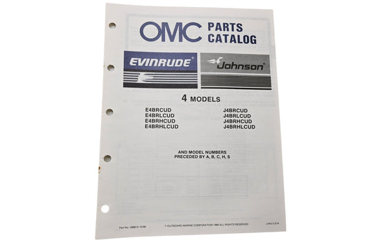 OMC 398615 Parts Catalog 4 Models
