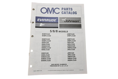 OMC 398618 Parts Catalog 5/6/8 Models