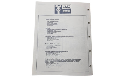 OMC 398849 Parts Catalog EKT-11C JKT-11C