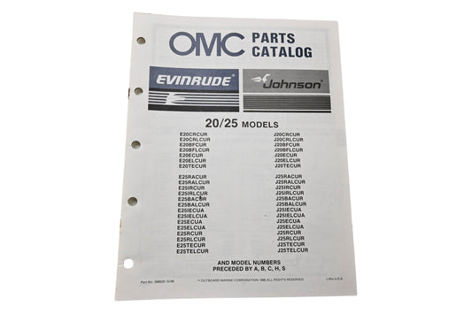 OMC 398620 Parts Catalog 20/25 Models