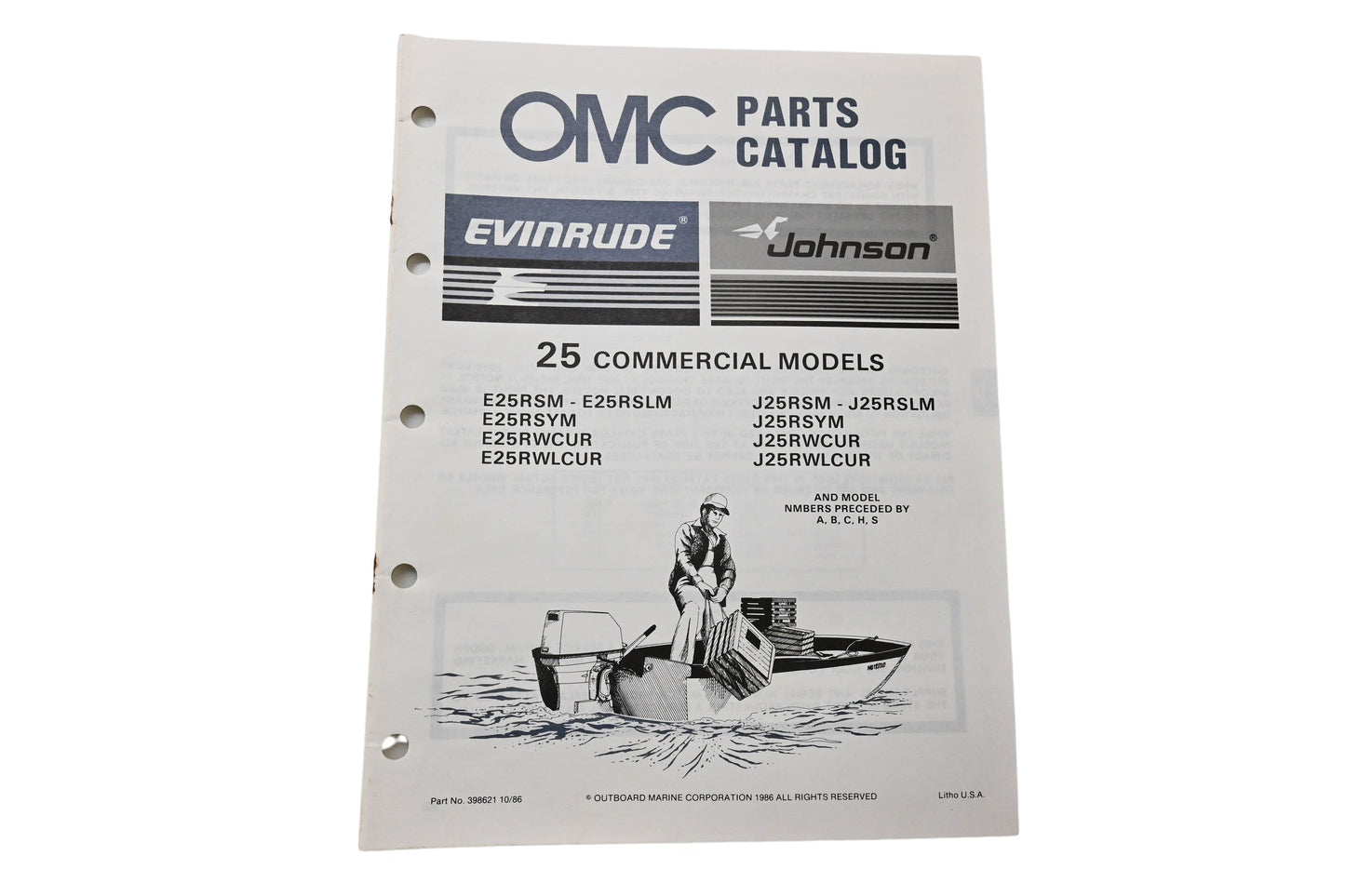 OMC 398621 Parts Catalog 25 Models