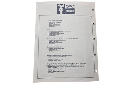 OMC 398621 Parts Catalog 25 Models