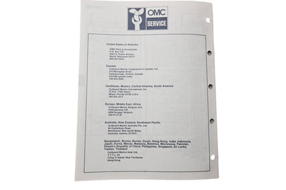 OMC 398850 Parts Catalog 28 Models