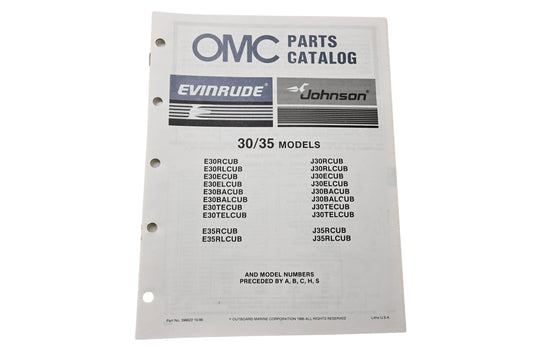 OMC 398622 Parts Catalog 30/35 Models