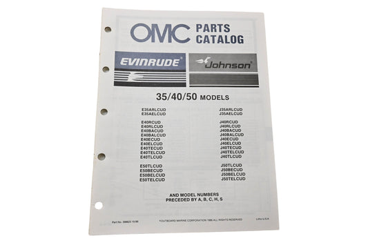 OMC 398623 Parts Catalog 35/40/50 Models