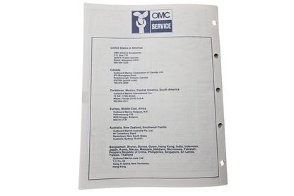 OMC 398624 Parts Catalog 40 Commercial Models