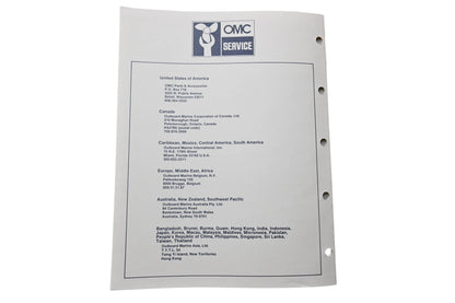 OMC 398854 Parts Catalog ERT-11C JRT-11C