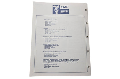 OMC 398625 Parts Catalog 45/55 Commercial Models