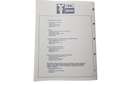 OMC 398626 Parts Catalog 60/75 Models
