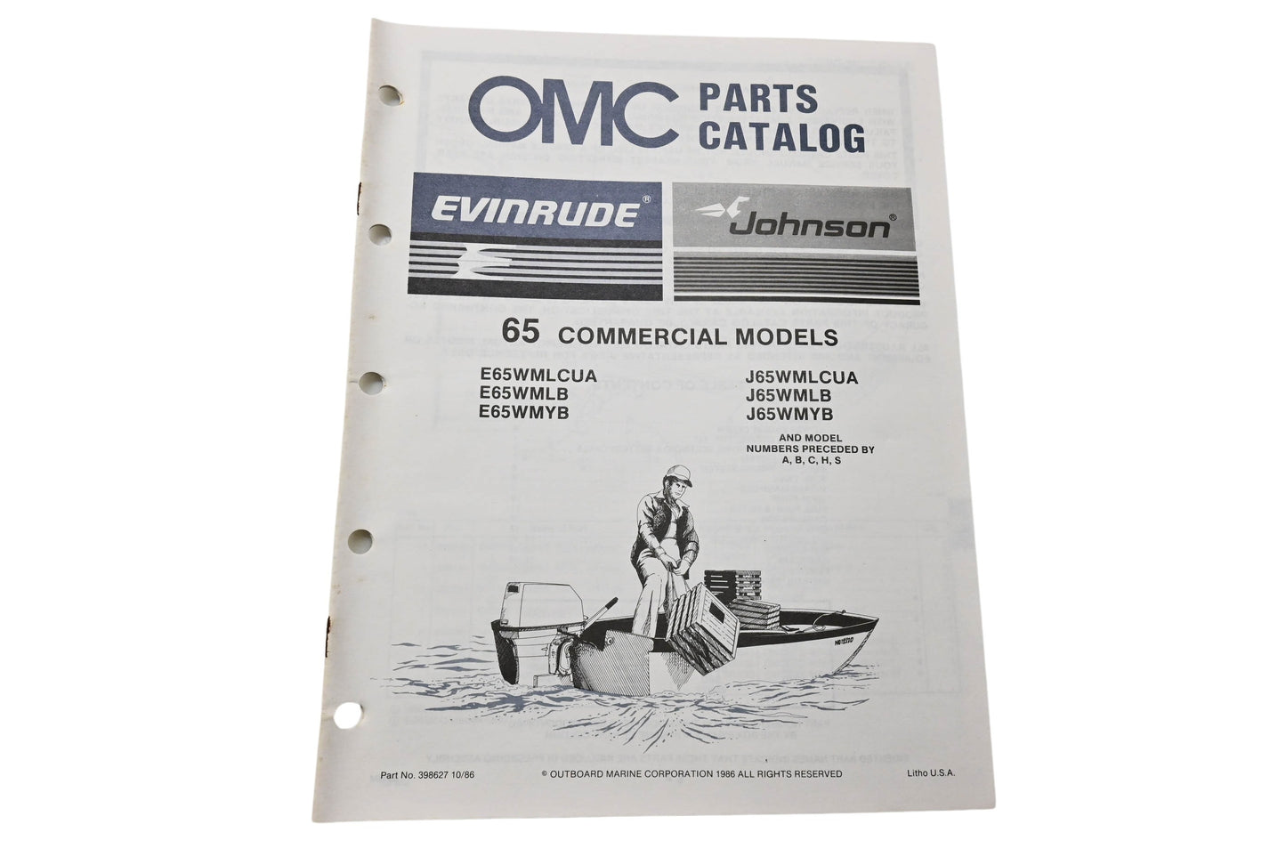 OMC 398627 Parts Catalog 60 Commercial Models