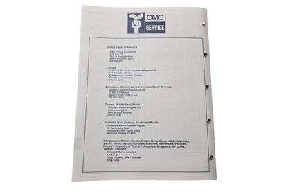OMC 398856 Parts Catalog 88 Models