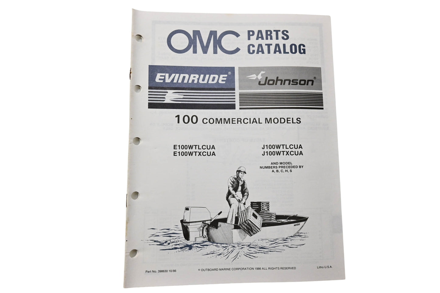 OMC 398630 Parts Catalog 100 Models