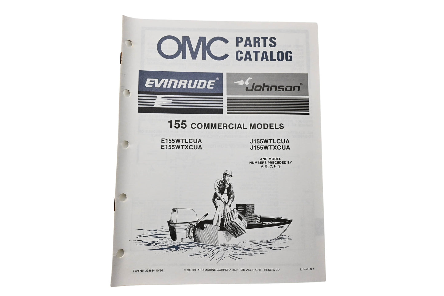 OMC 398634 Parts Catalog 155 Commercial Models