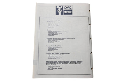 OMC 398634 Parts Catalog 155 Commercial Models