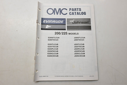 OMC 398636 Parts Catalog 200/225 Commercial Models