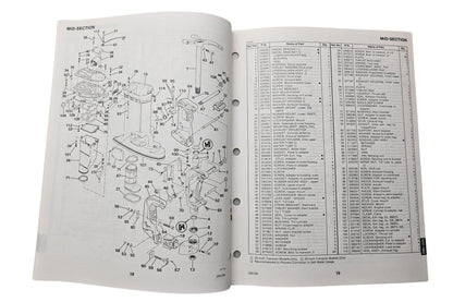 OMC 398636 Parts Catalog 200/225 Commercial Models