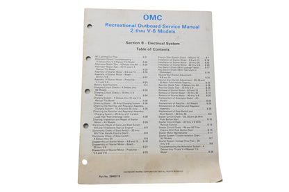 OMC 394607-8 Recreational Outboard Service Manual Section 8