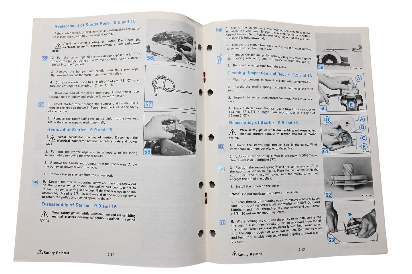 OMC 394607-7 Recreational Outboard Service Manual Section 7