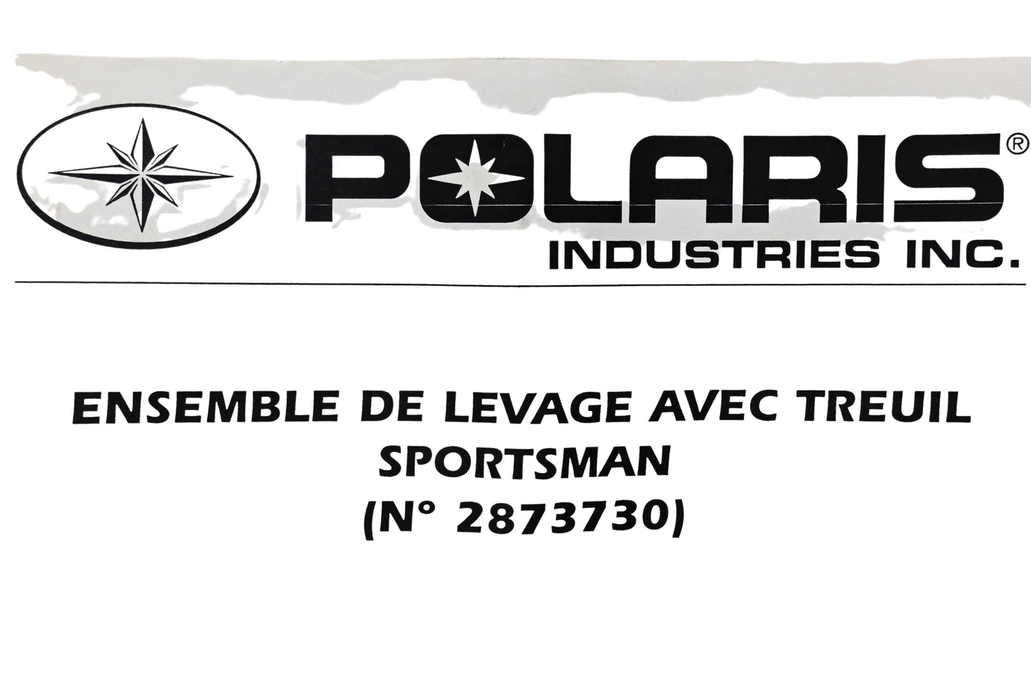 New OEM Polaris 2873730, 51-234 Sportsman Front Lift Plate Kit NOS