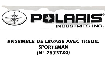 New OEM Polaris 2873730, 51-234 Sportsman Front Lift Plate Kit NOS