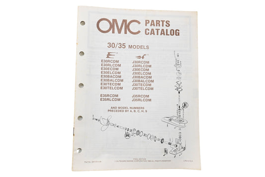 OMC 397319 Parts Catalog 30/35 Models