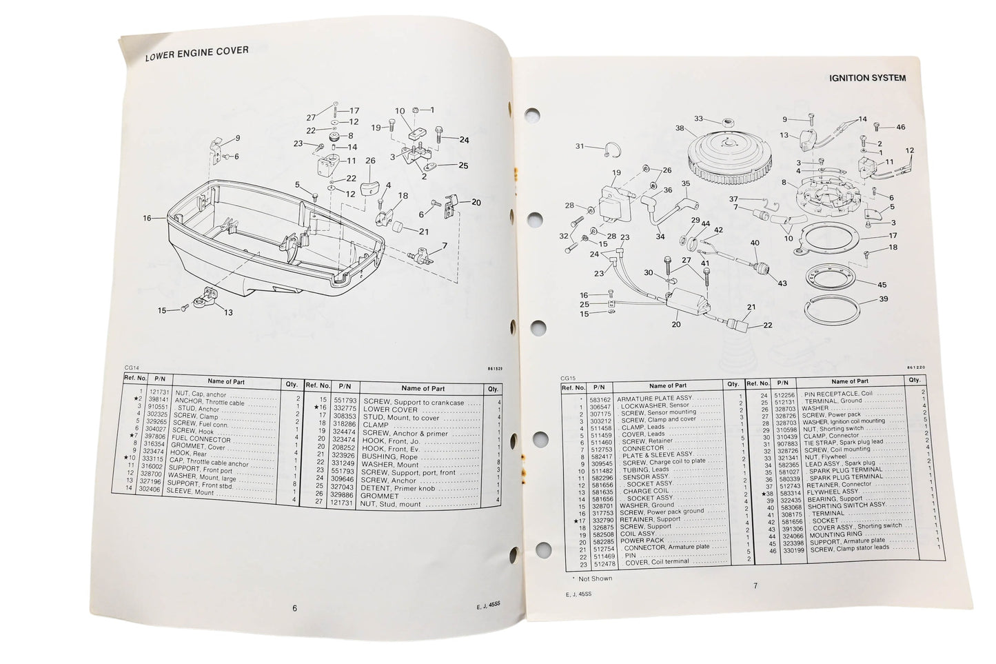 OMC 507611 Parts Catalog ERT-10S JRT-10S