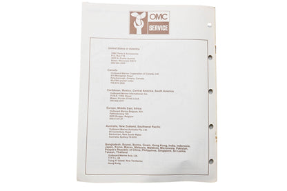 OMC 397310 Parts Catalog Electric Outboards