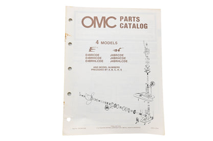 OMC 397349 Parts Catalog 4 Models