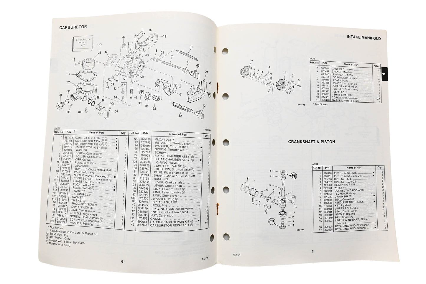 OMC 397349 Parts Catalog 4 Models