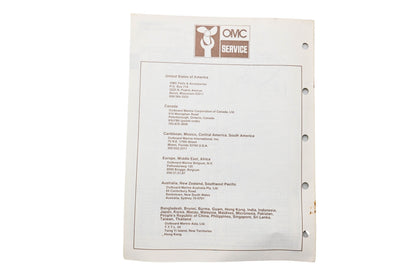 OMC 397349 Parts Catalog 4 Models