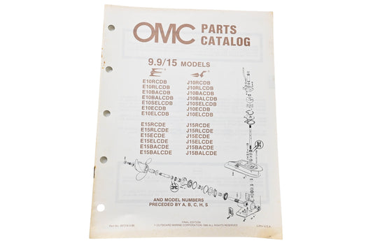 OMC 397316 Parts Catalog 9.9/15 Models