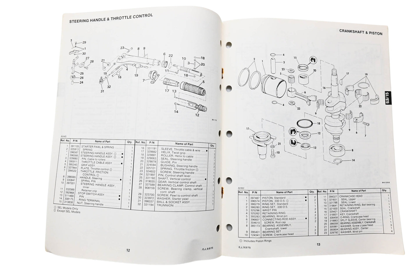 OMC 397316 Parts Catalog 9.9/15 Models