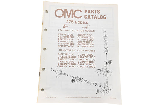 OMC 397334 Parts Catalog 275 Models
