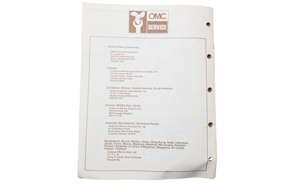 OMC 397334 Parts Catalog 275 Models