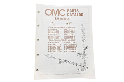 OMC 397335 Parts Catalog 3.6 Models
