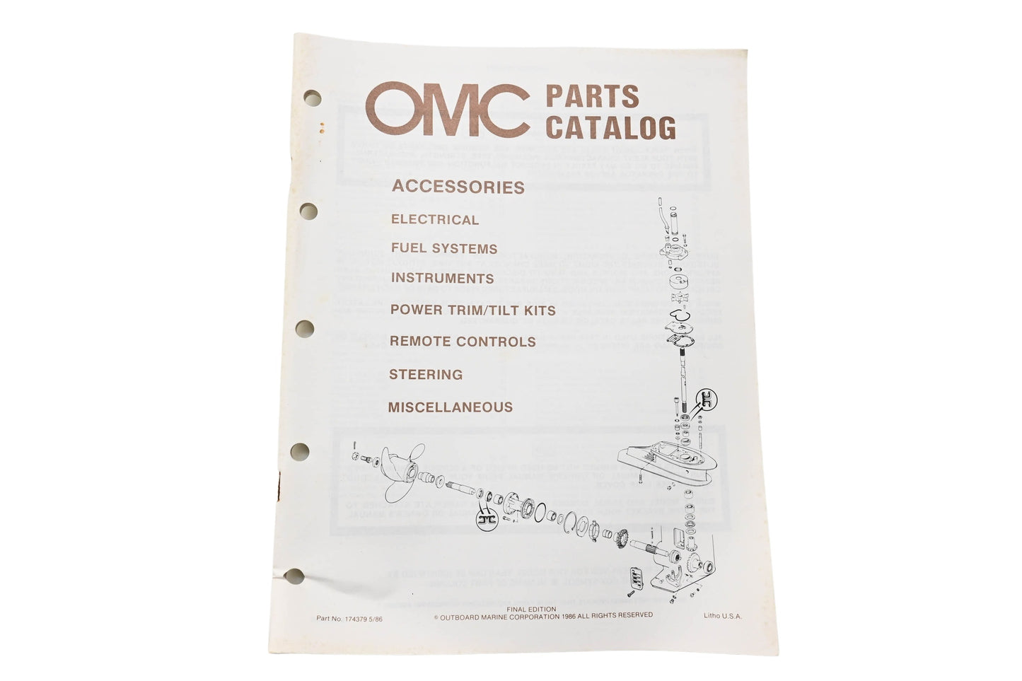 OMC 174379 Parts Catalog Accessories