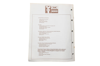 OMC 397323 Parts Catalog 60/75 Models