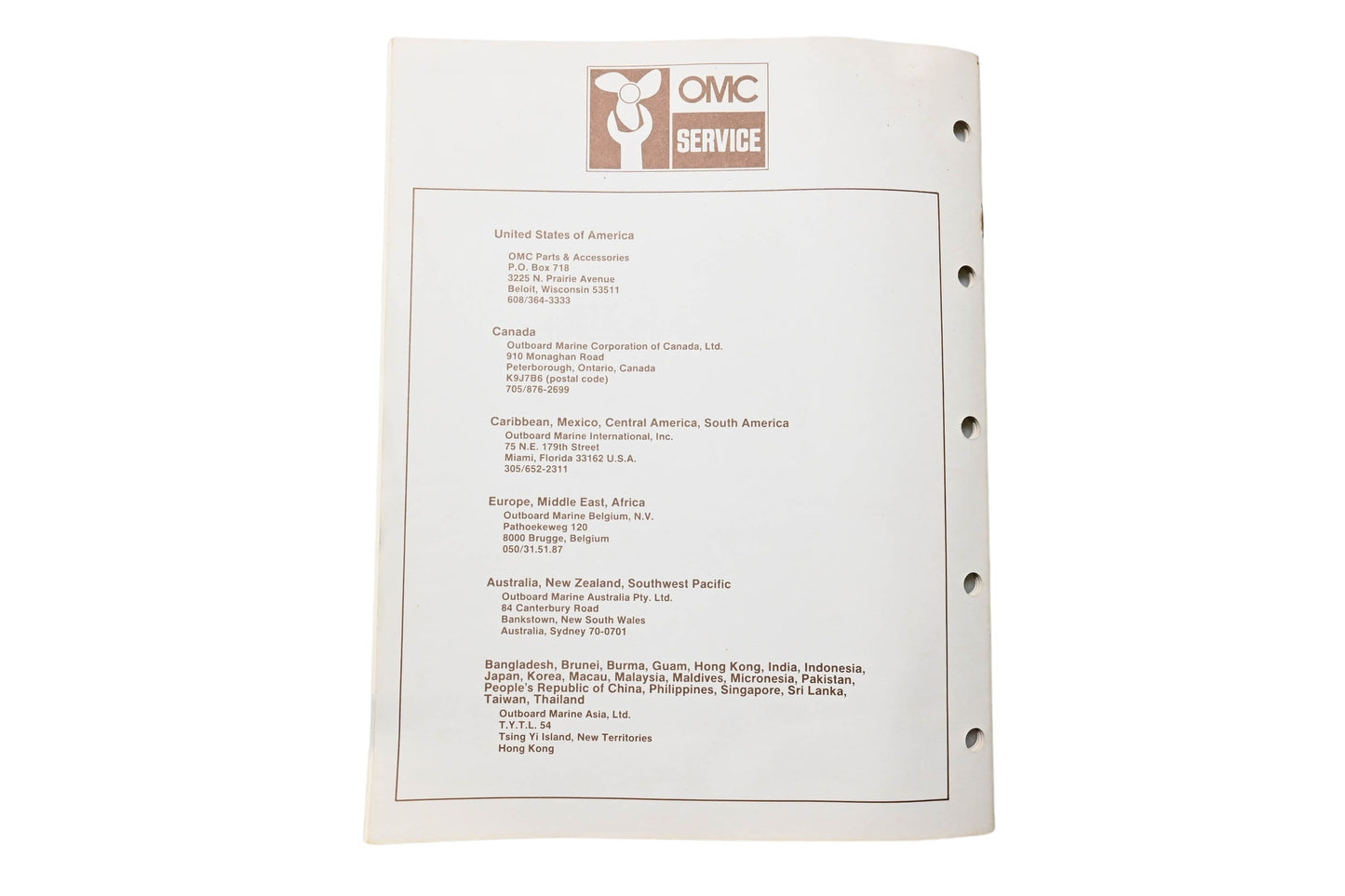 OMC 397333 Parts Catalog 200/225 Models