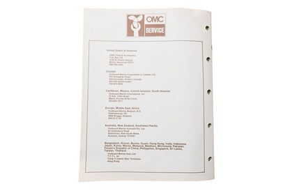 OMC 397333 Parts Catalog 200/225 Models