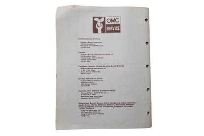 OMC 394968 Parts Catalog V-6 Models