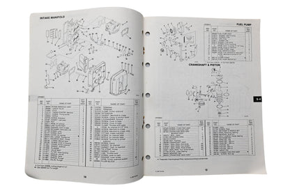 OMC 393587 Parts Catalog V-4 Models