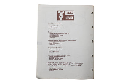 OMC 393587 Parts Catalog V-4 Models
