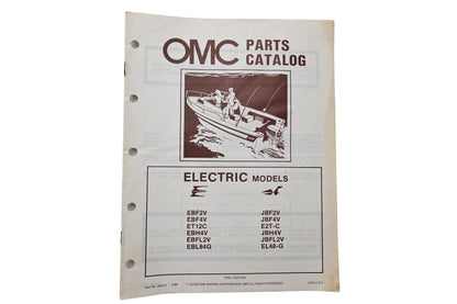 OMC 393575 Parts Catalog Electric Models