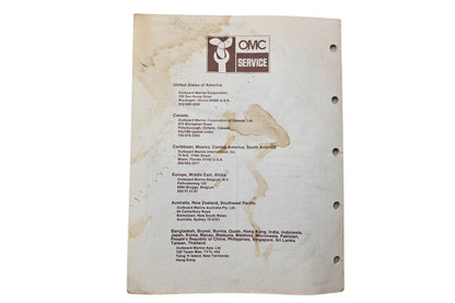 OMC 393575 Parts Catalog Electric Models